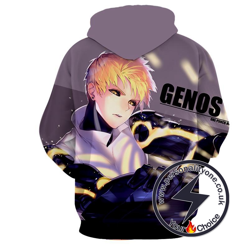 One Punch Man - Genos 3D - Hoodies